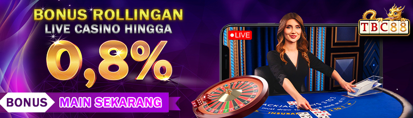 BONUS ROLLINGAN CASINO UP TO 0,8% (SETIAP HARI)
